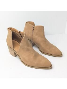 Cynthia Crowley Edith Ankle Booties, Tan, Women's 10